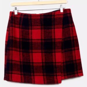 JEUVRE Buffalo Plaid Skirt